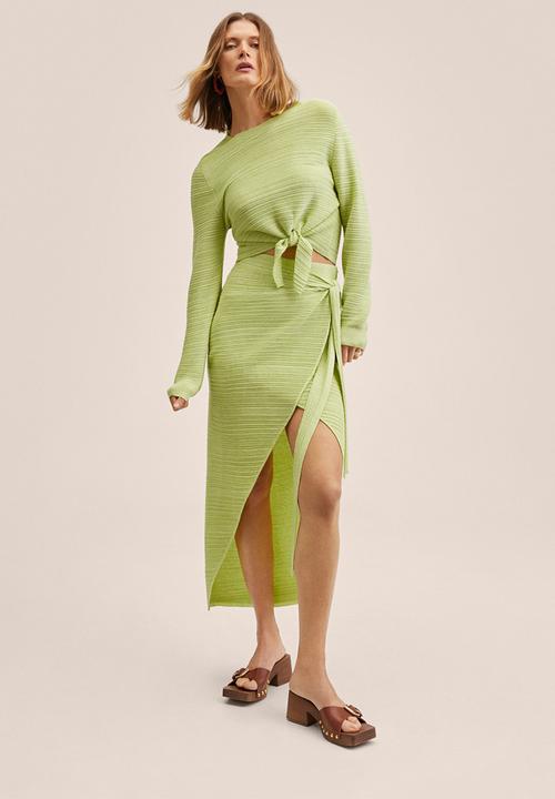 MANGO - Sweater nudo - lime