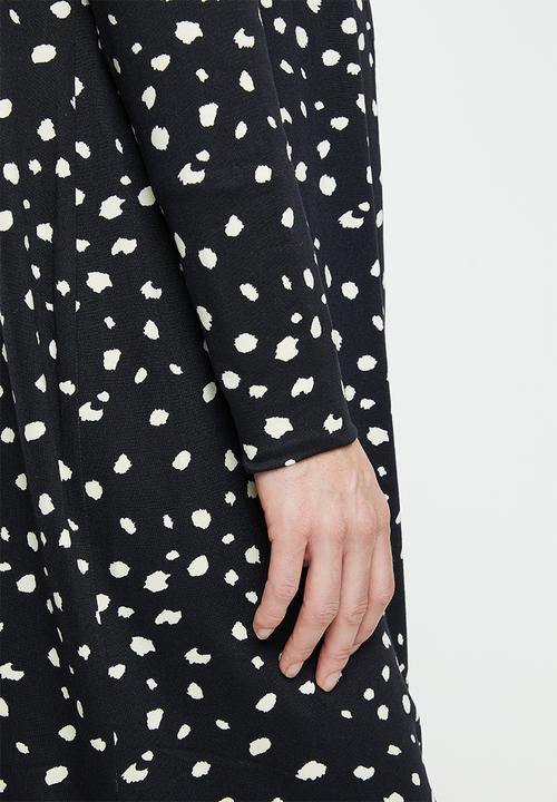 edit Maternity - Maternity knit soft touch gown - black print