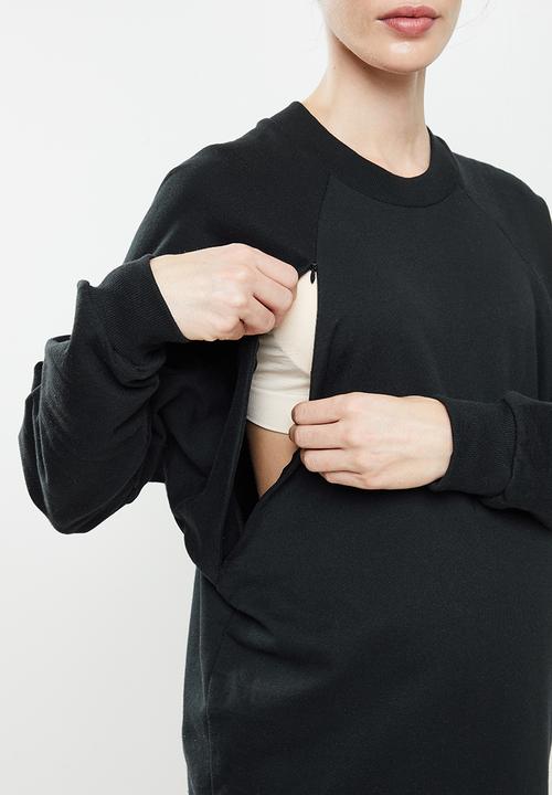 Superbalist - Maternity sweat dress - black