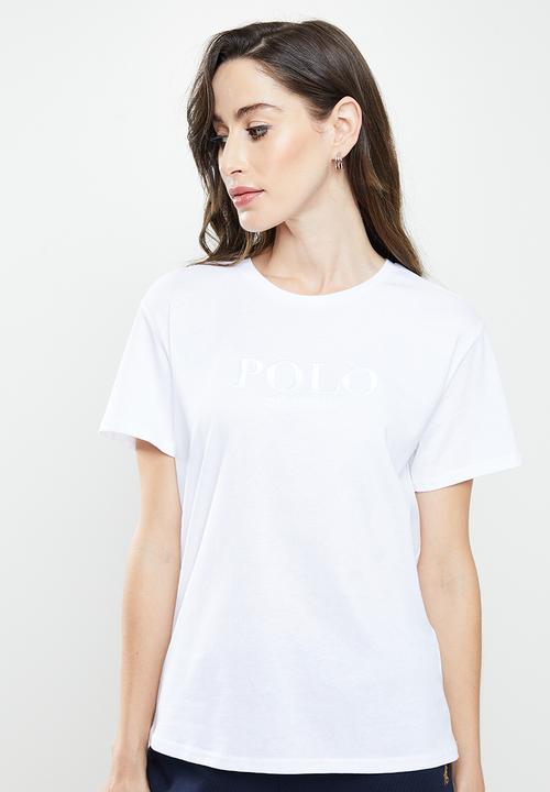 POLO - Womans logo tee - white