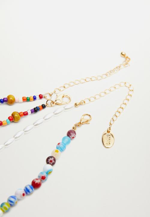 MANGO - Mixed bead necklace - multi 
