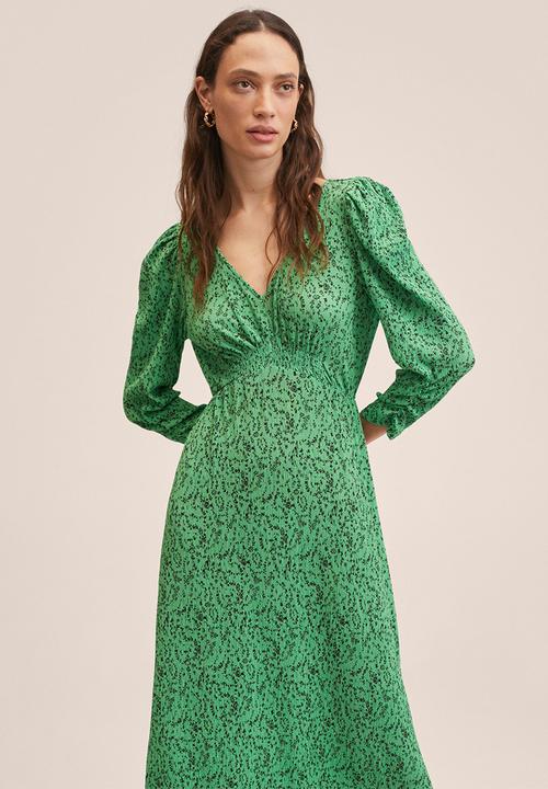 MANGO - Dress pomelo2 - green