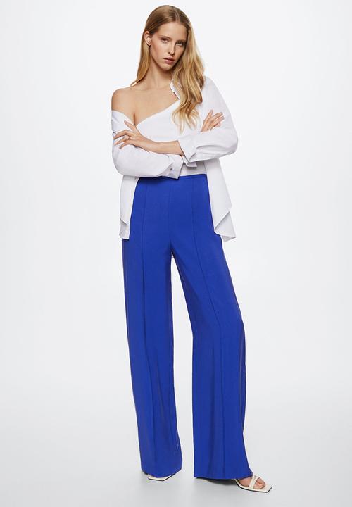 MANGO - Trousers justo2 - mid blue