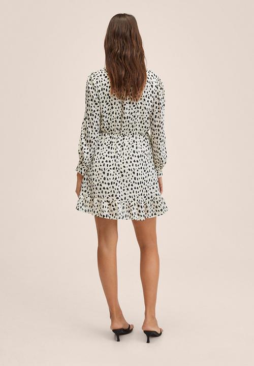 MANGO - Dress portofin - stone & black