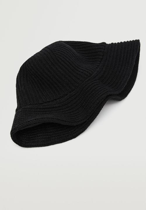 MANGO - Bucket hat -  black