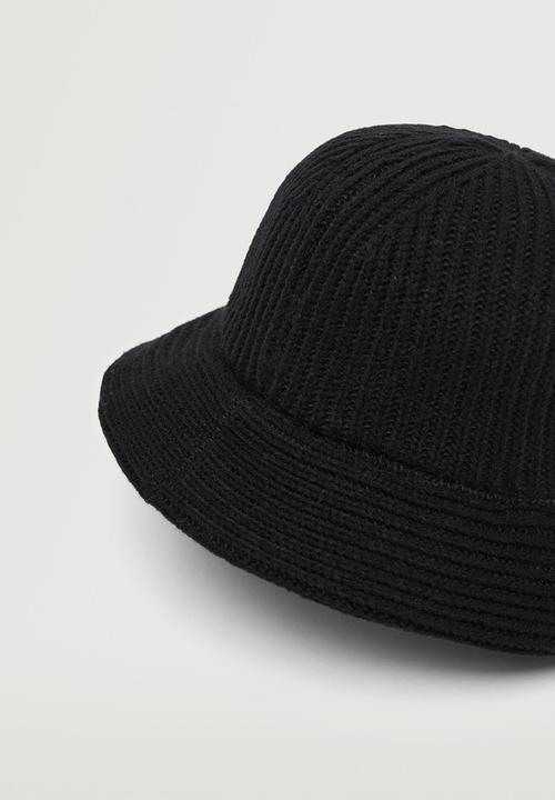 MANGO - Bucket hat -  black