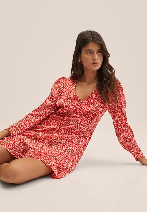 MANGO - Dress portofin - red