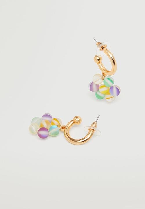 MANGO - Crystal beads earrings - multi 