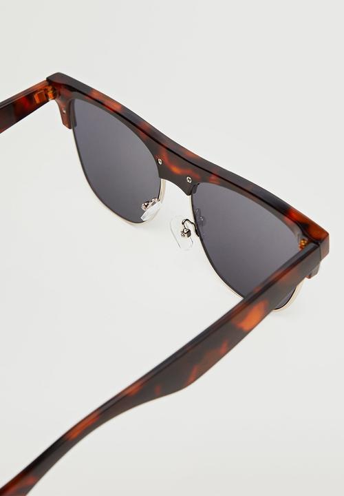 MANGO - Tortoiseshell retro sunglasses - chocolate