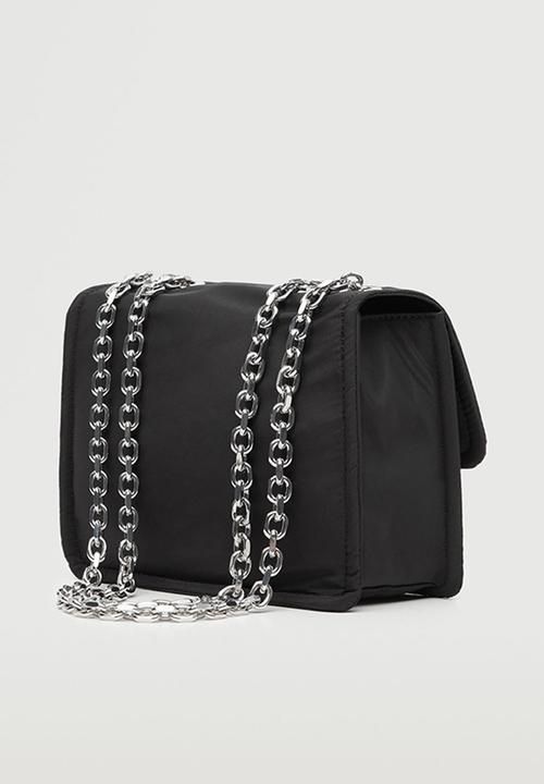 MANGO - Flap crossbody bag - black