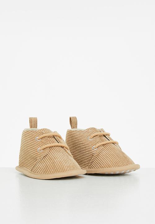 Pop Candy - Boys corduroy booties - beige