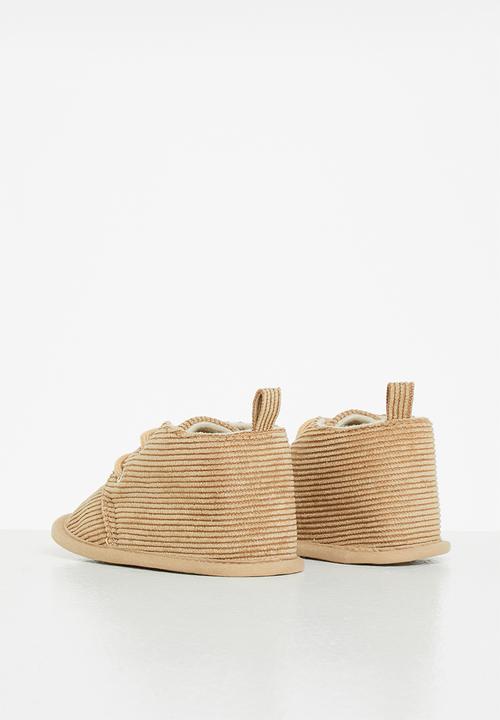 Pop Candy - Boys corduroy booties - beige