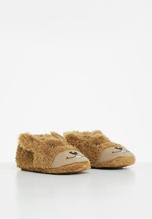 Pop Candy - Baby bear slipper - brown