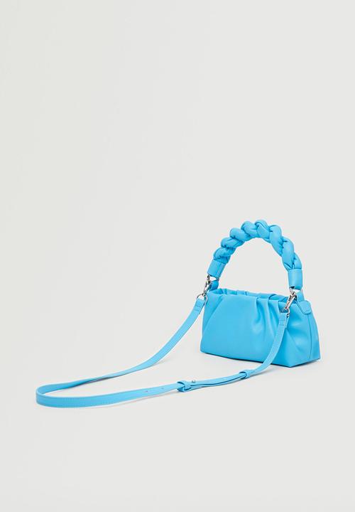 MANGO - Crossbody bag with twisted strap - blue