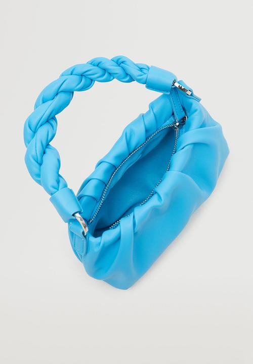 MANGO - Crossbody bag with twisted strap - blue
