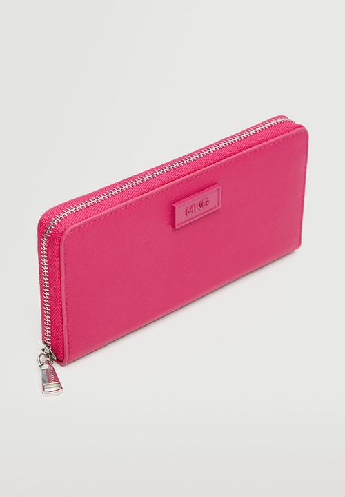 MANGO - Zip wallet - fuchsia