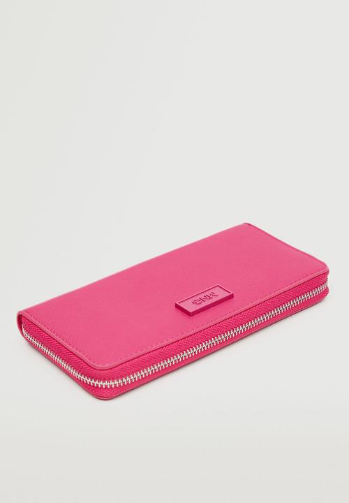 MANGO - Zip wallet - fuchsia