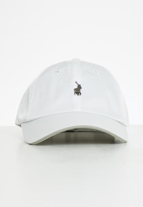 POLO - 6 Panel metal peak - white