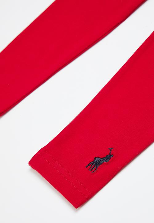 POLO - Girls classic legging - red