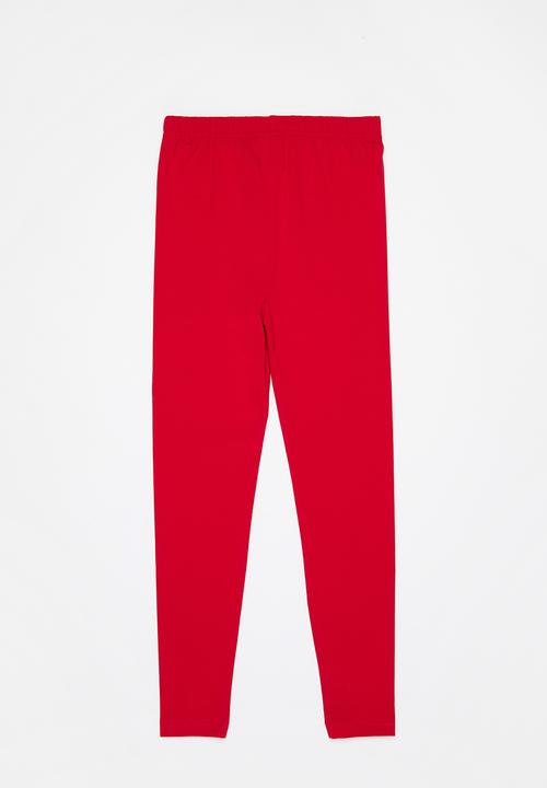 POLO - Girls classic legging - red