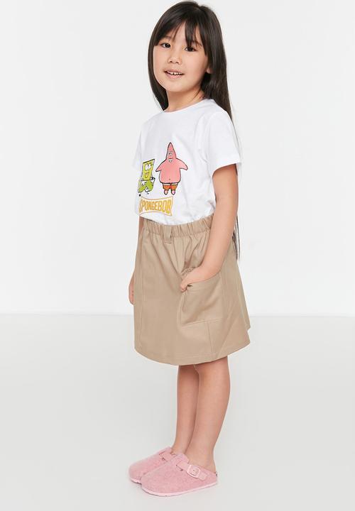 Trendyol - Elasticated skirt - beige