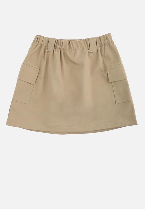 Trendyol - Elasticated skirt - beige