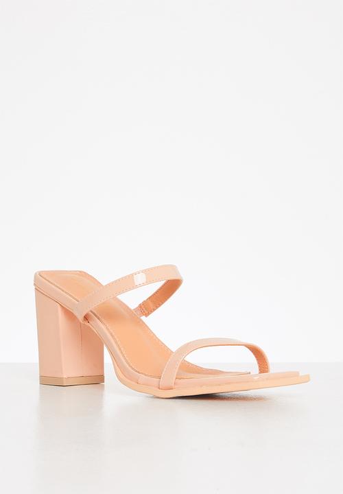 Seduction - Square toe mule heel - neutral