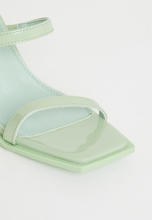 Seduction - Square toe mule heel - sage