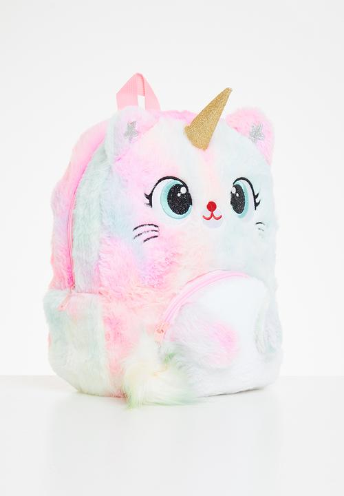 Pop Candy - Unicorn faux fur backpack - multi