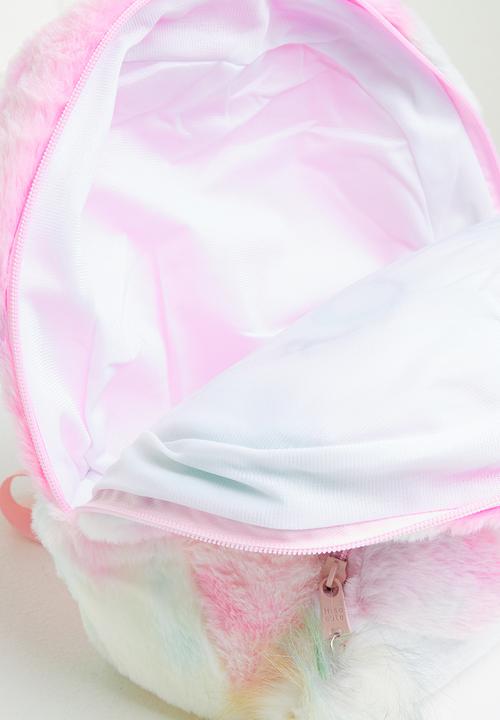 Pop Candy - Unicorn faux fur backpack - multi