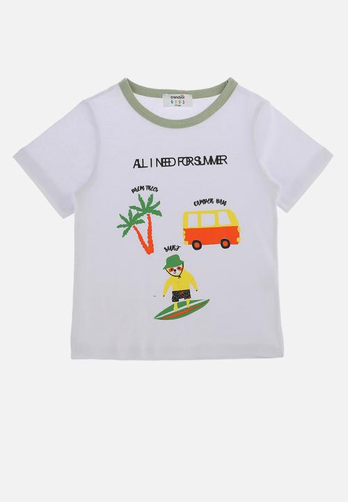 Trendyol - All i need for summer tee - white