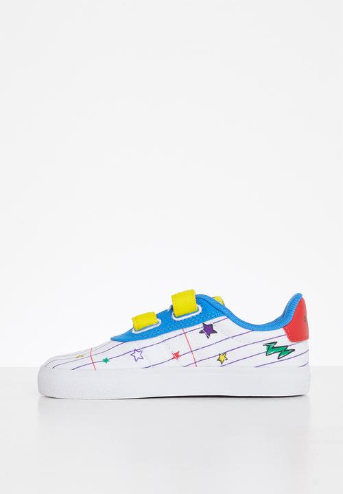 adidas Originals - Vulc raid3r mickey cf i - ftwr white/yellow/bright blue