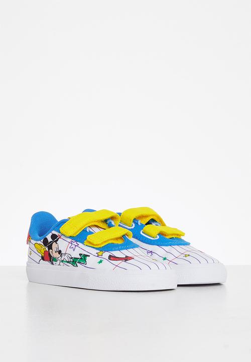 adidas Originals - Vulc raid3r mickey cf i - ftwr white/yellow/bright blue