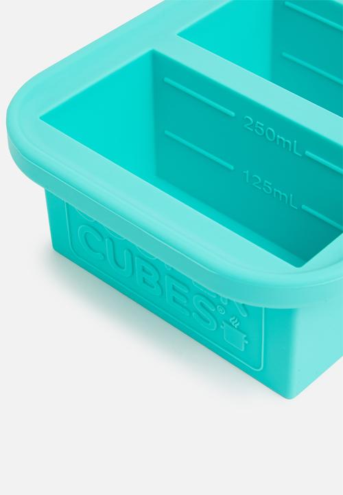 Souper Cubes - 1 cup tray with lid-blue