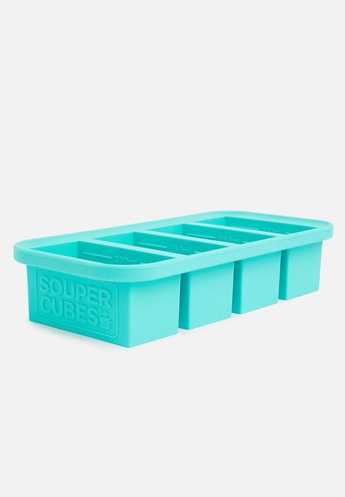 Souper Cubes - 1 cup tray with lid-blue
