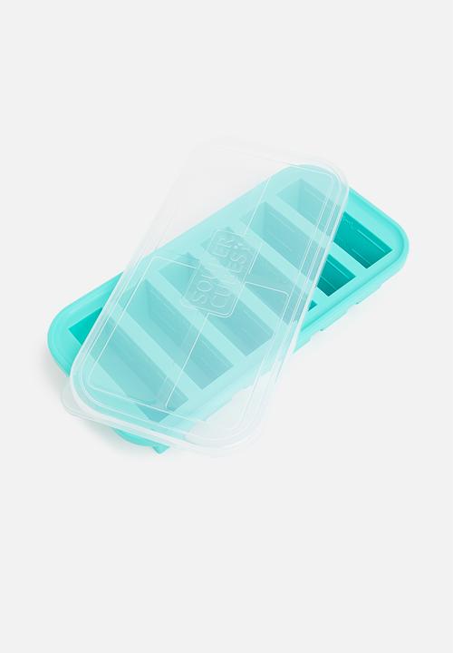 Souper Cubes - 1/2 cup tray with lid-blue