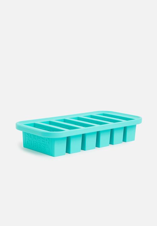 Souper Cubes - 1/2 cup tray with lid-blue