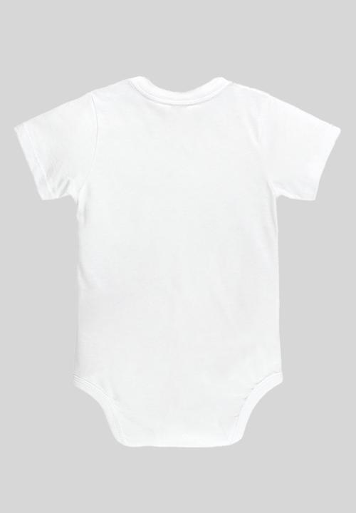 UP Baby - Bodysuit and sweat bermuda - white & grey