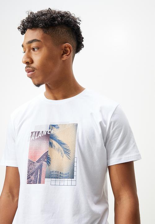STYLE REPUBLIC - Mikey crew neck graphic tee - white 