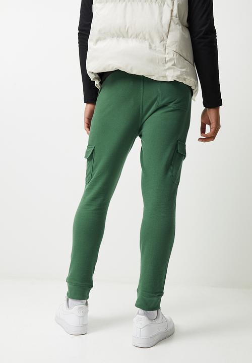 STYLE REPUBLIC - Slim fit cargo sweatpant - khaki green