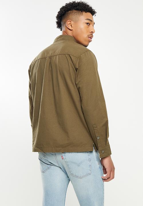 basicthread - Exaggerated patch pocket jacket - khaki