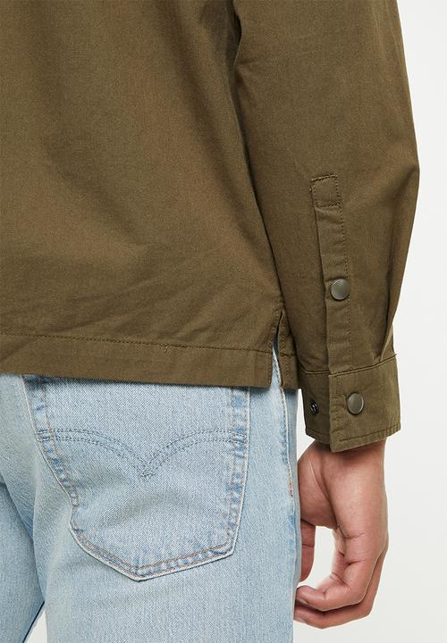 basicthread - Exaggerated patch pocket jacket - khaki