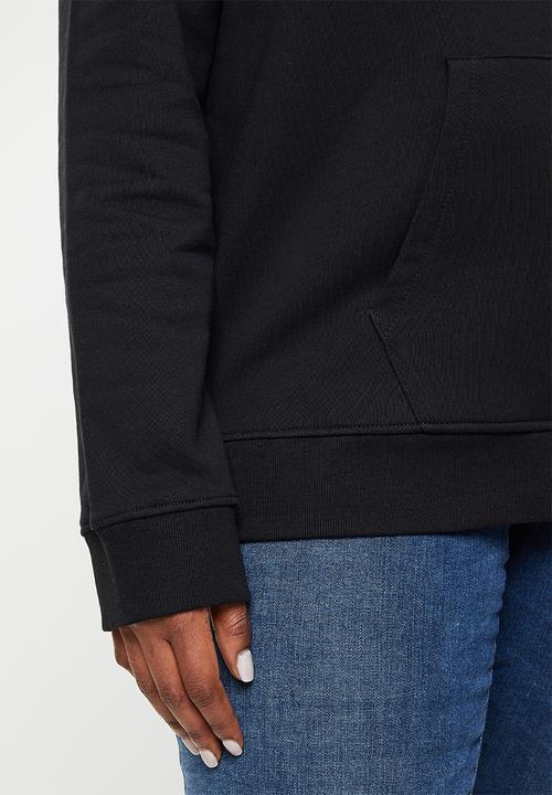 POLO - Plus womans logo hoodie - black