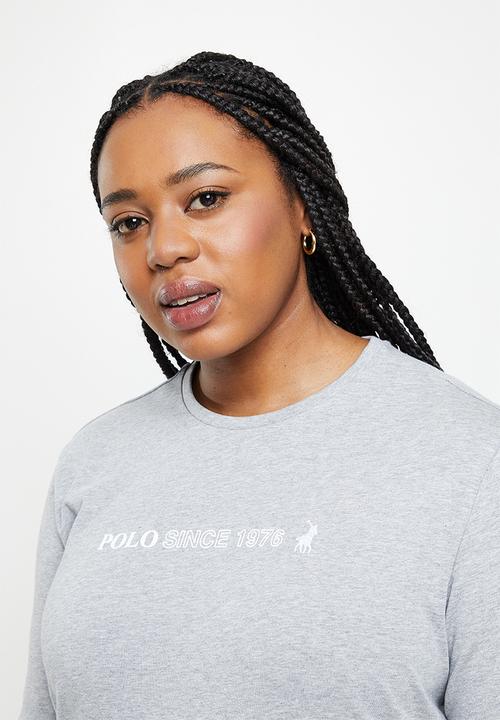POLO - Plus woman sport tee - grey melange