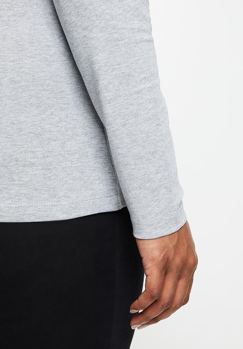 POLO - Plus woman sport tee - grey melange