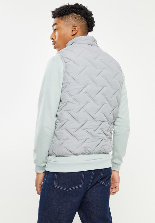 basicthread - Lightweight sleeveless bomber jacket - grey