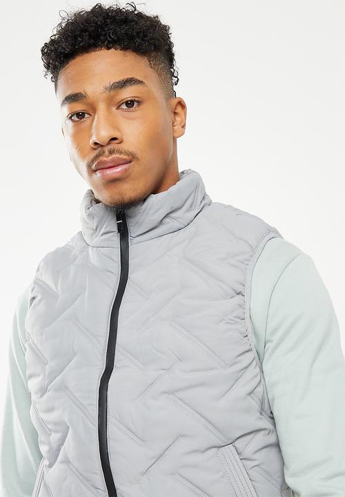 basicthread - Lightweight sleeveless bomber jacket - grey