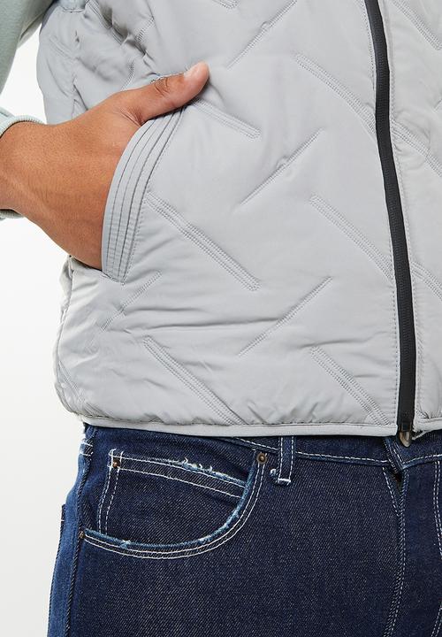 basicthread - Lightweight sleeveless bomber jacket - grey