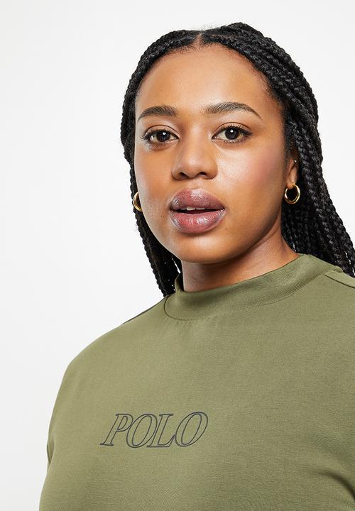 POLO - Plus womans sport dress - olive