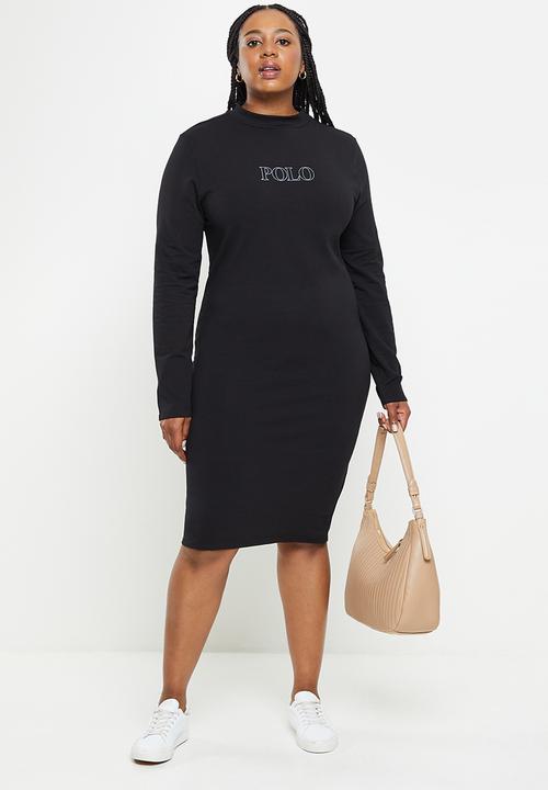 POLO - Plus womans sport dress - black